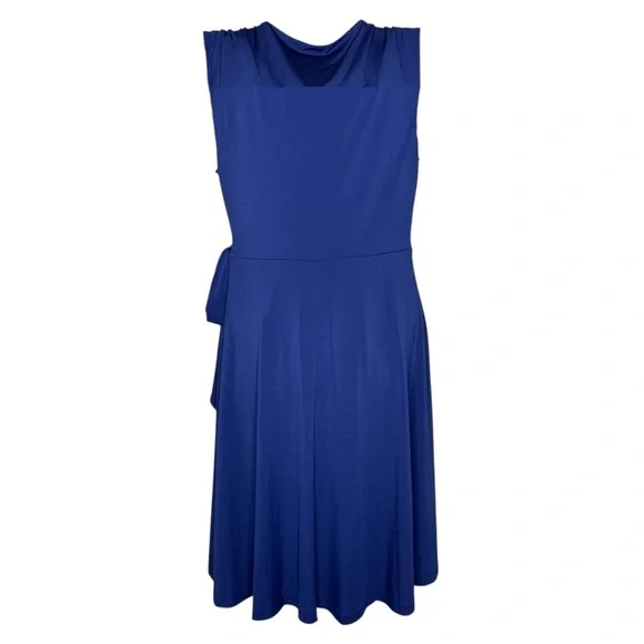 Truth & Fable Women’s Jersey Layer Wrap Dress Women’s Size 2XL PLUS - Navy Blue - Picture 5 of 14